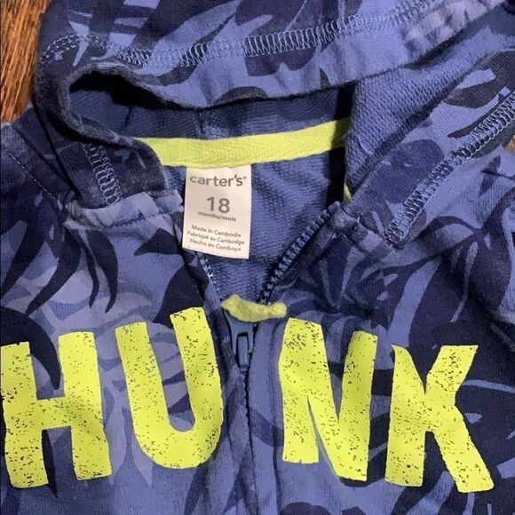 CARTER'S carters 18 M boys zip up hoodie - Picture 4 of 4